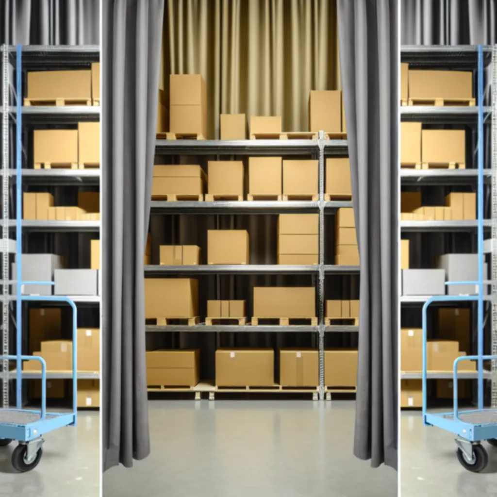 Magazijn en logistiek proces met stapels dozen en efficiënte orderverwerking